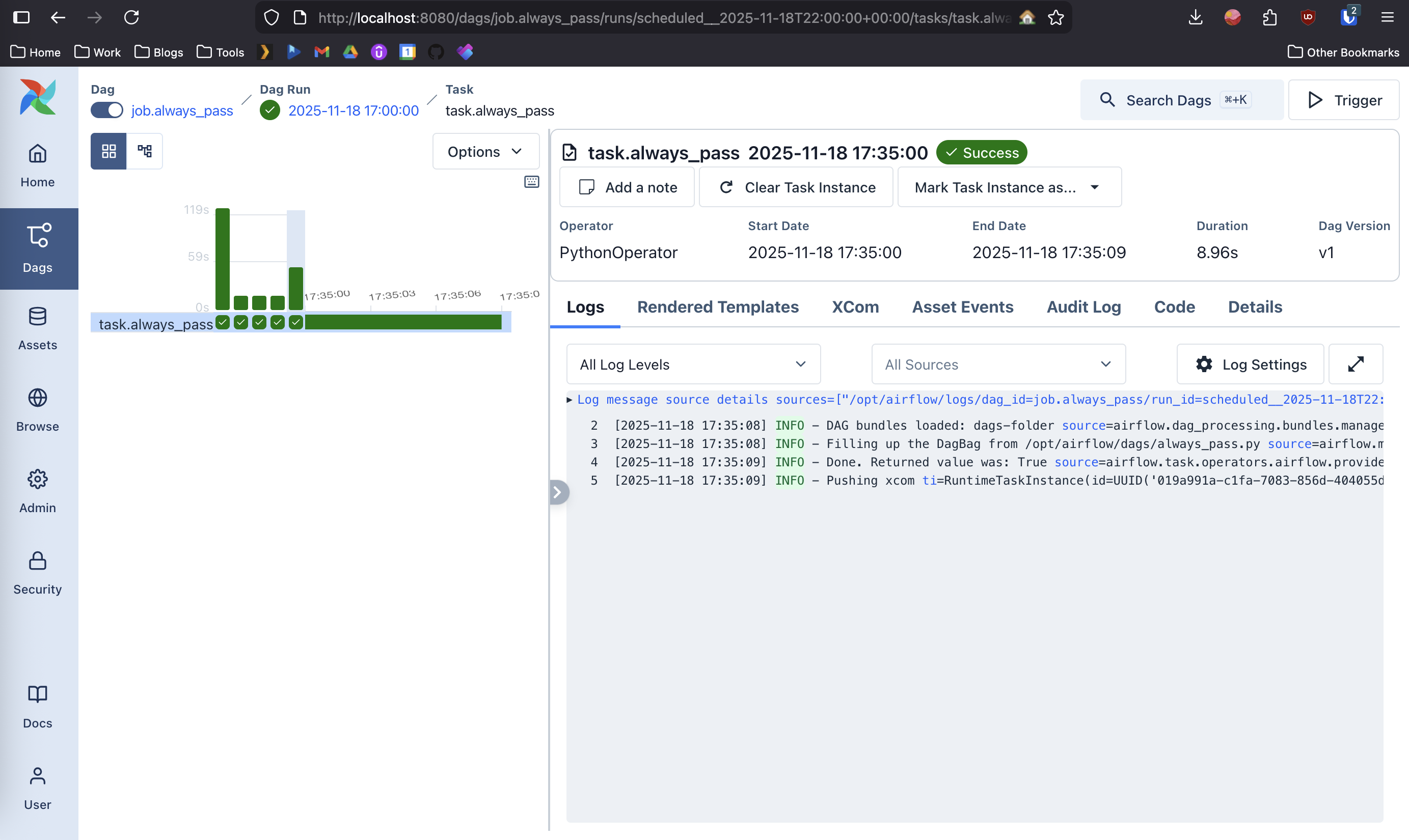 INSERT IMAGE OF JOB THAT PASSED IN AIRFLOW